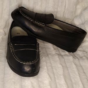 Steel-toe Rockport Works Women Size 11 Black Leather Loafer RK600 Slip Resistant